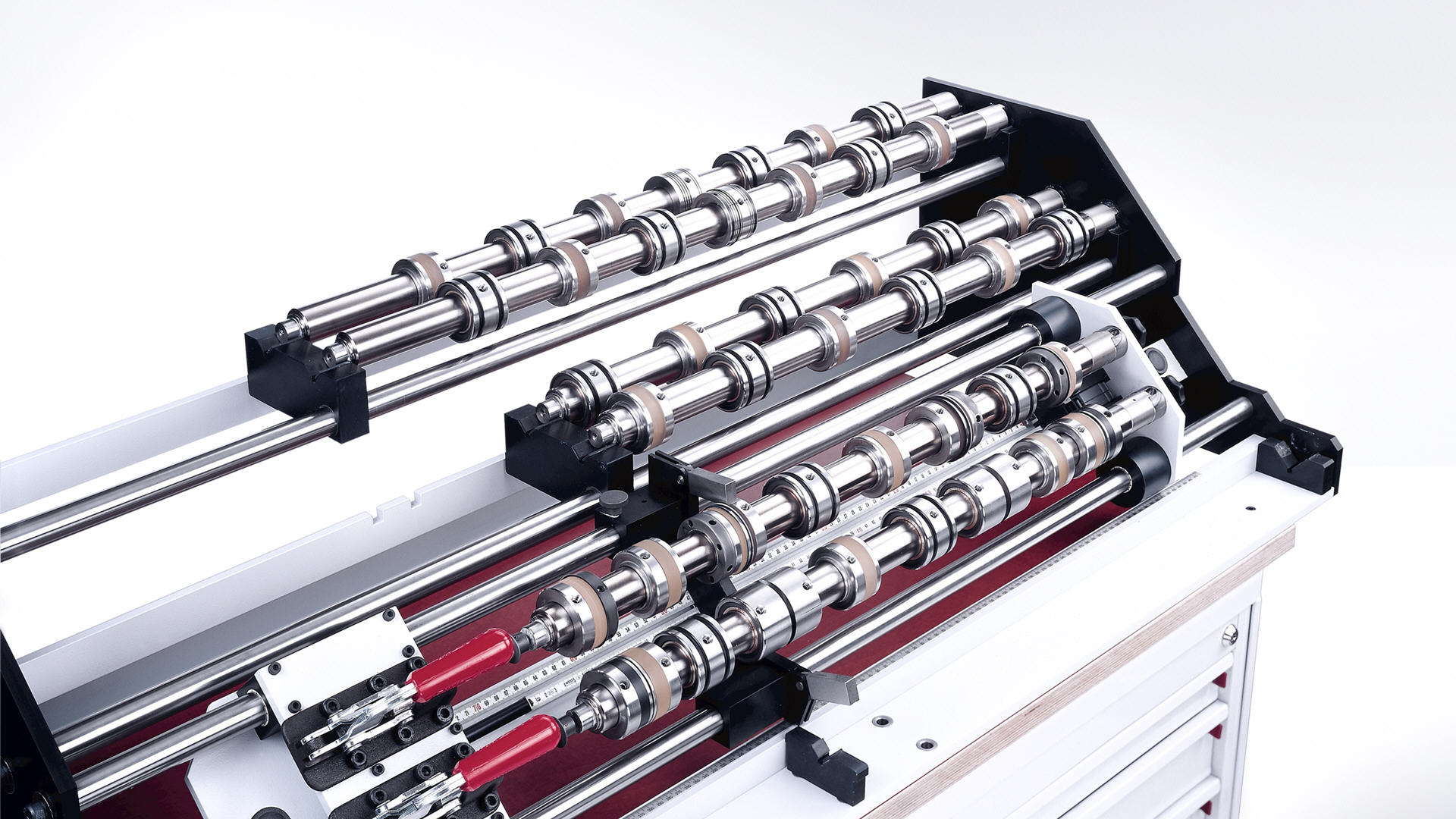 A rack of single-purpose collars