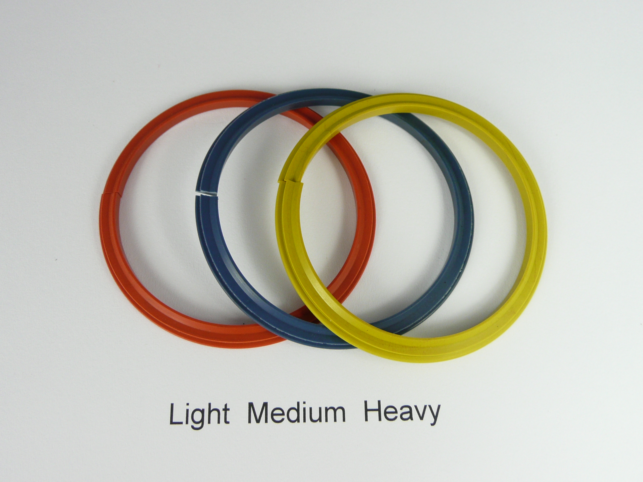 Quad-Creaser creasing ribs in three colour-coded weights, labelled light, medium and heavy