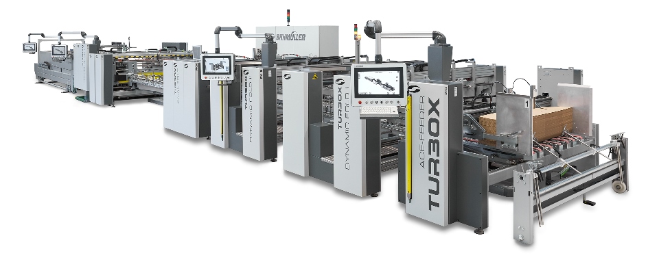 Bahmüller TURBOX specialty folder-gluer line — official product render