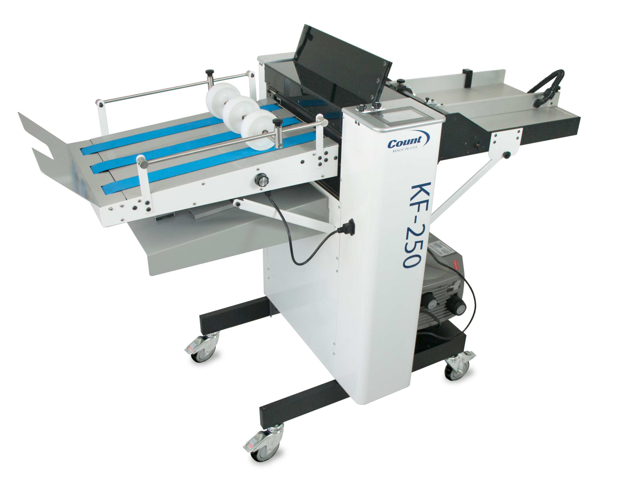 Count KF-250 stand-alone vacuum-fed knife folder — official product photo