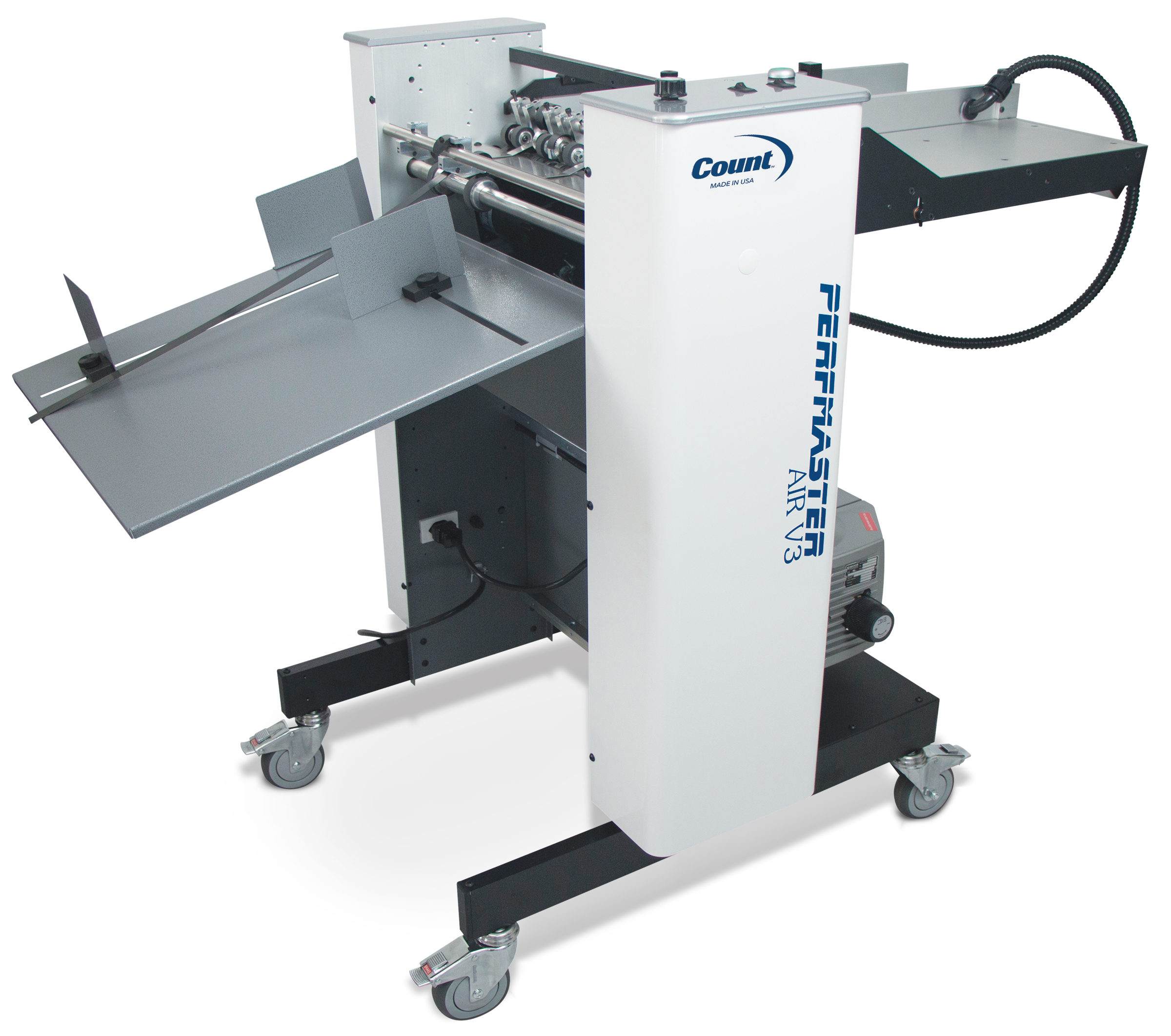 Count PerfMaster Air V3 vacuum-feed perforating and scoring machine — official product photo