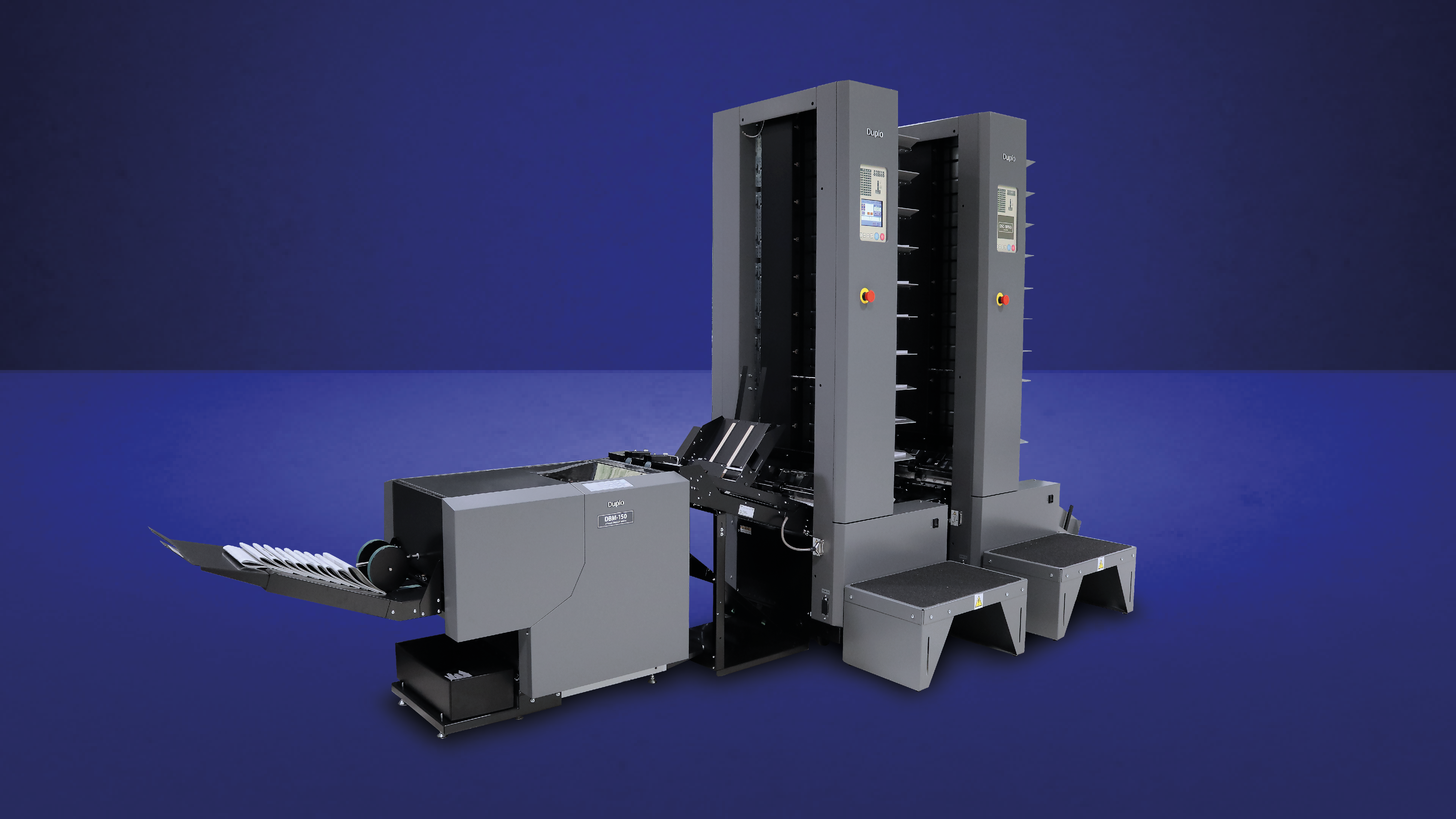 Duplo 150 Booklet System (DBM-150) — official product photo