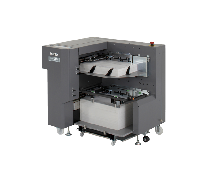 Duplo DSF-2200 suction sheet feeder — official product photo