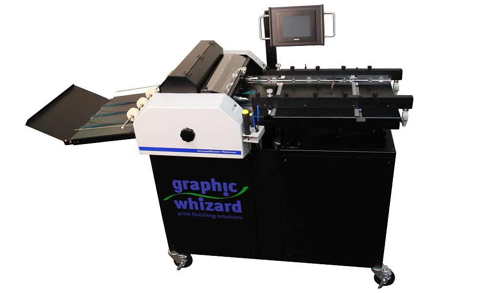 Graphic Whizard CreaseMaster Platinum high-volume pneumatic creaser — dealer photo (legacy model)