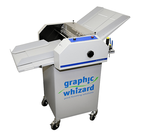 Graphic Whizard FinishMaster 100 rotary perf/score system — official product photo