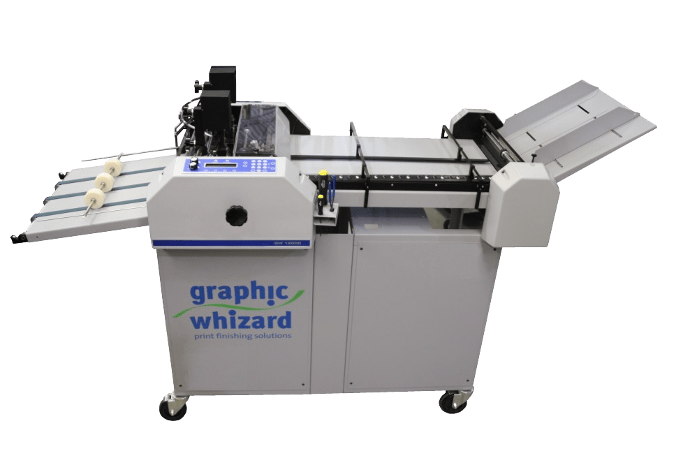 Graphic Whizard GW 12000 numbering with rotary/strike perf and score — official product photo
