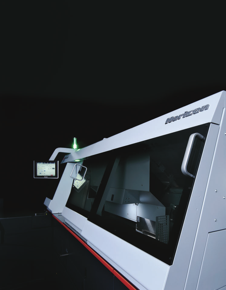 Horizon BQ-500 iCE Binder 4-clamp perfect binder — official brochure photo