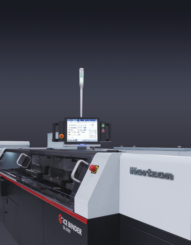 Horizon SB-09R iCE Binder 9-clamp system binder — official brochure photo