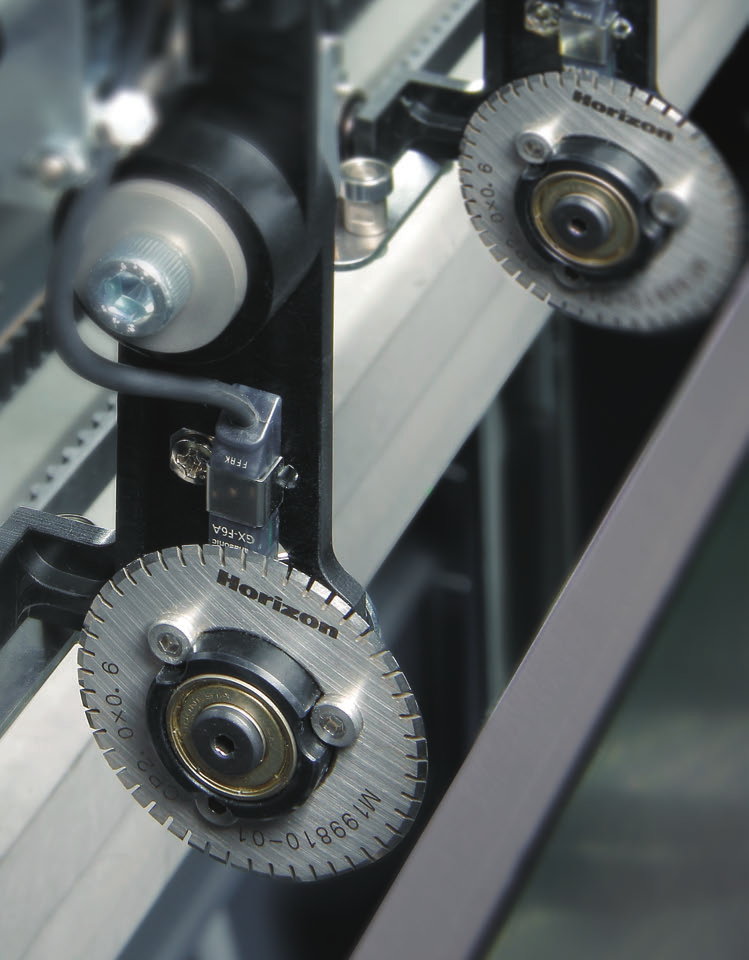 Horizon VP-53 rotary perforator wheels detail — official brochure photo