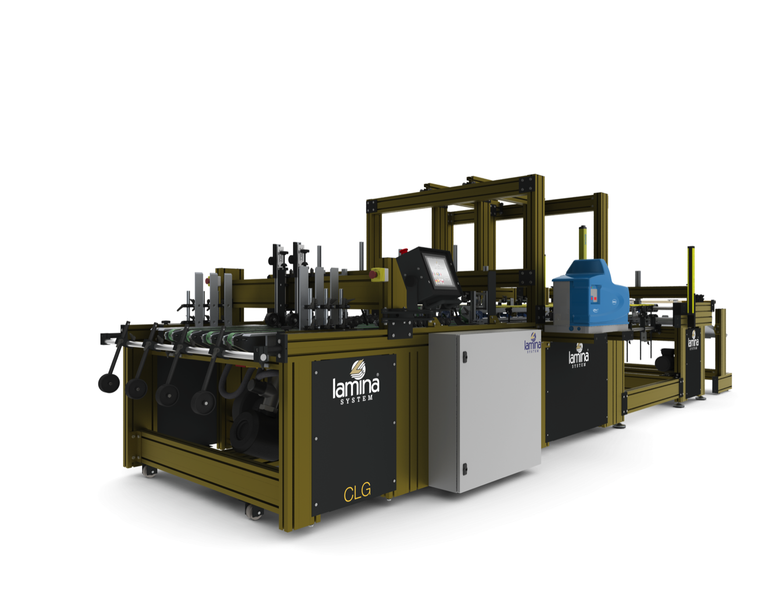 Lamina System CLG folder-gluer — official product render