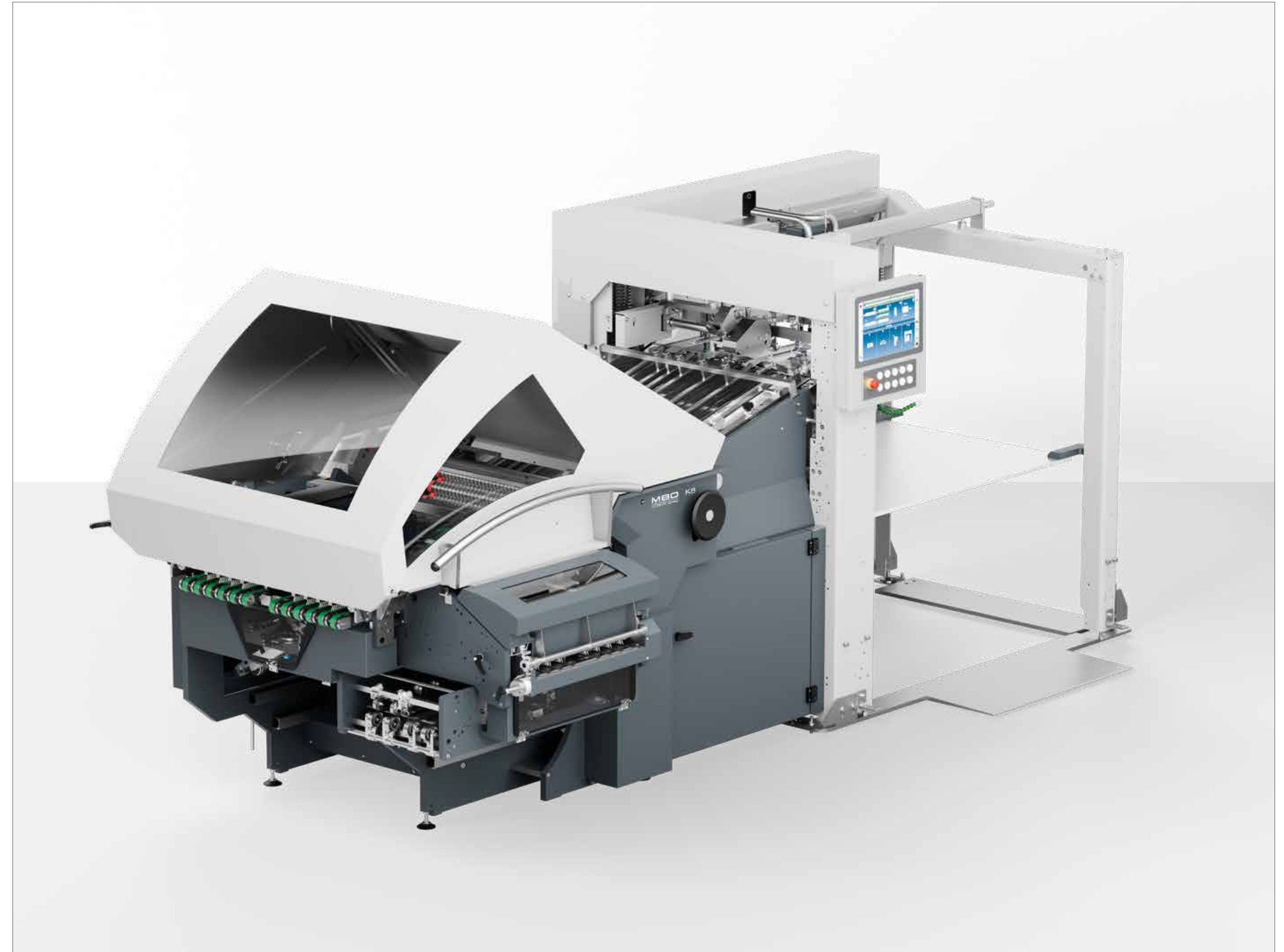 MBO K8 combi folding machine, official studio render