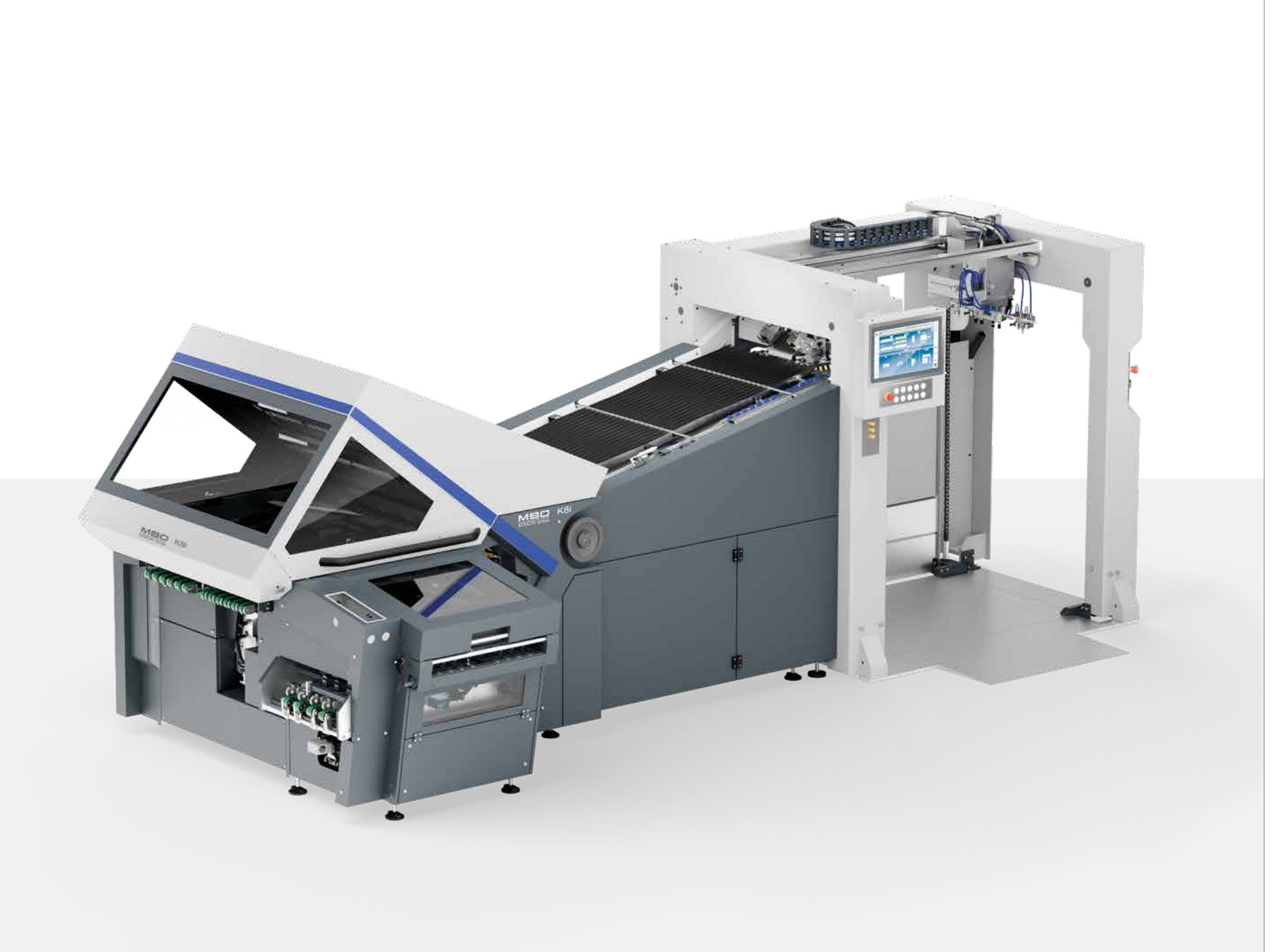 MBO K8i industrial folding machine, official studio render