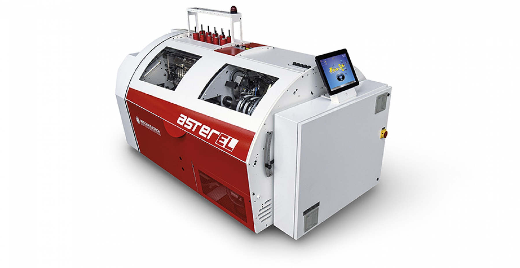 Meccanotecnica asterEL entry-level book sewing machine — official product photo