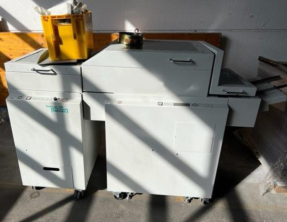 Nagel Foldnak 100 bookletmaking line with Trimmer 100 — dealer photo