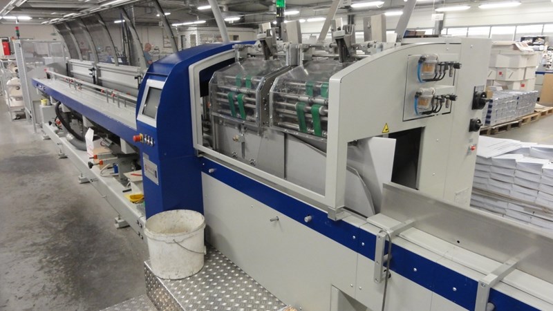 Sigloch BBL 31/2 back-gluing and backlining machine with twin lining stations — dealer photo