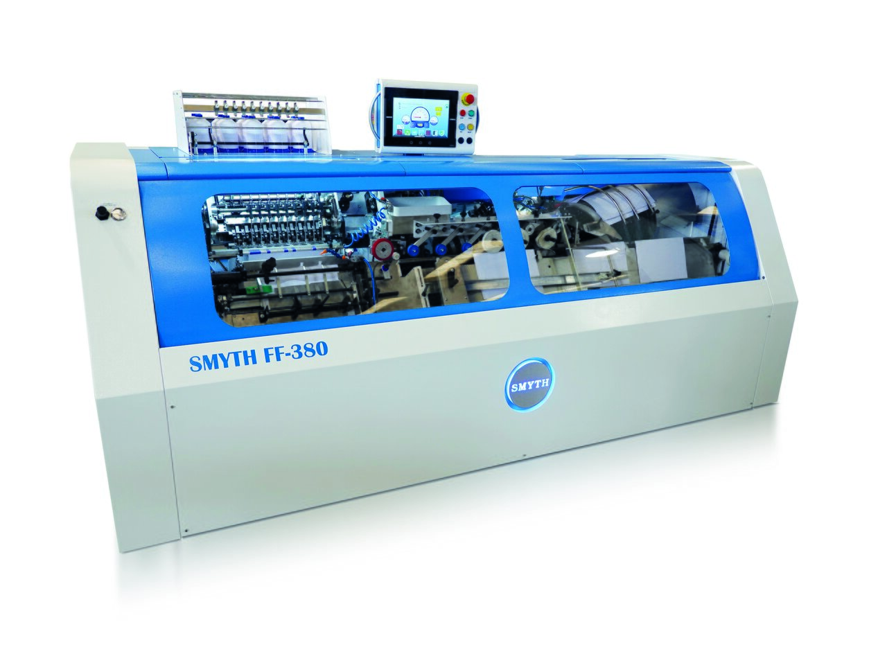 Smyth FF-380 4D automatic book sewing machine — official product photo