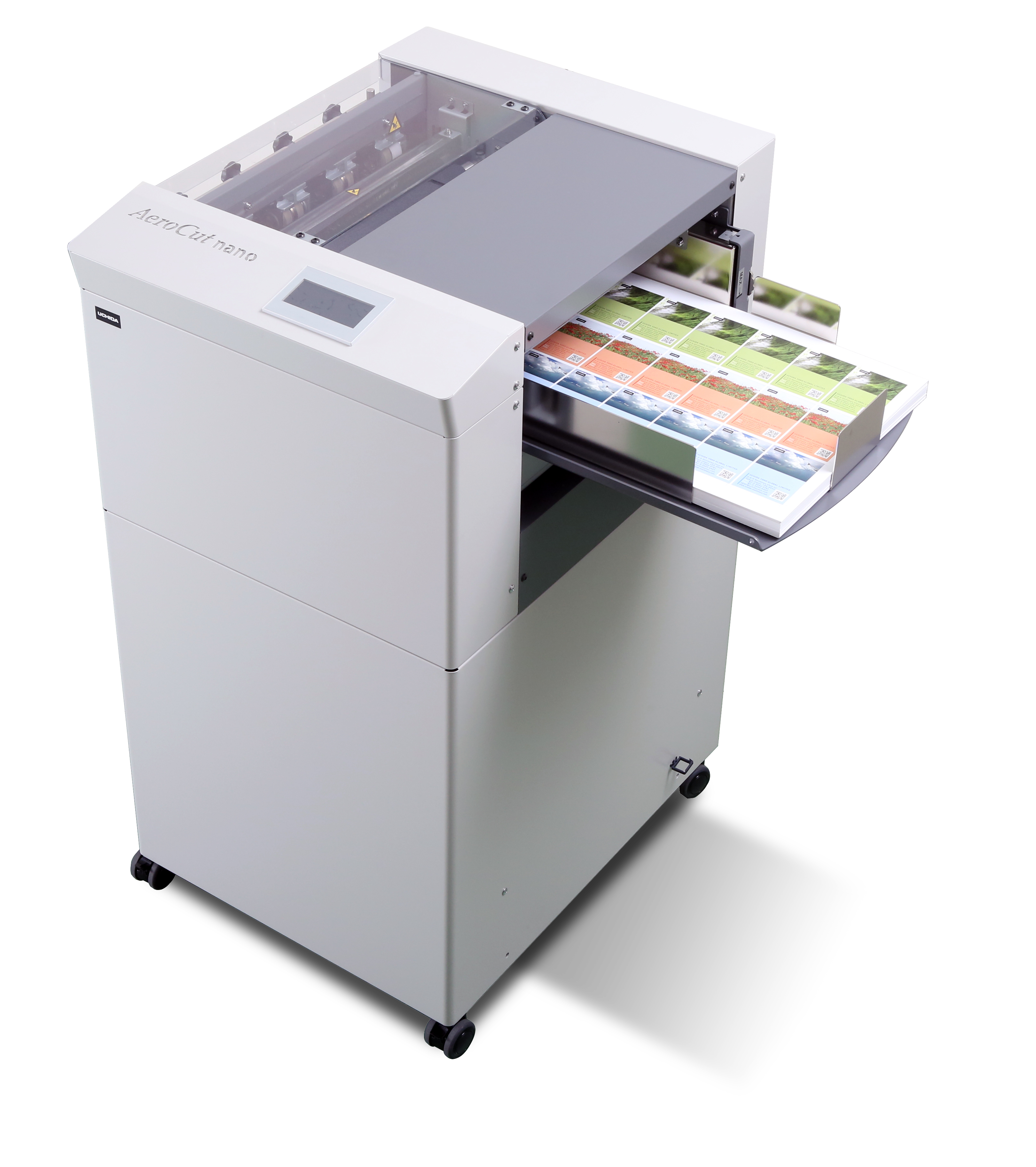 Uchida AeroCut nano desktop card cutter — Morgana/Plockmatic product render