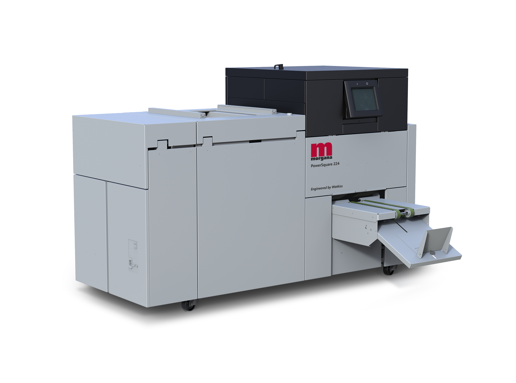 Watkiss PowerSquare 224 booklet maker (Morgana-badged, Engineered by Watkiss) — official product render