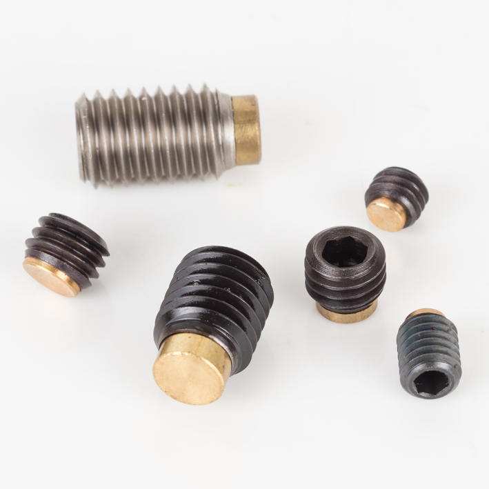 M6 x 5mm Brass Tipped Grubscrew