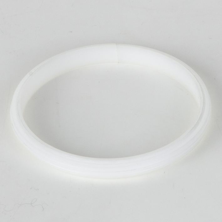 White translucent female receiver ring on white background