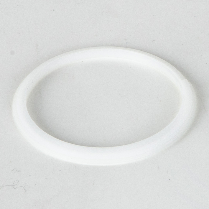 White flat-side split plastic creasing rib, studio shot