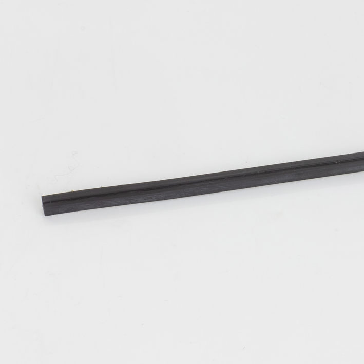 Single black creasing matrix strip diagonal on white background