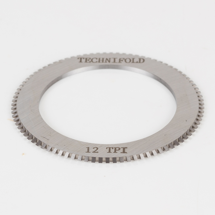 12 TPI micro-perf blade, full front studio shot