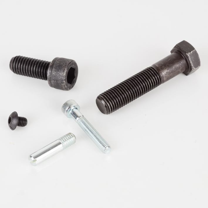 Fixing bolt set, black socket-head screws with zinc bolt and pin