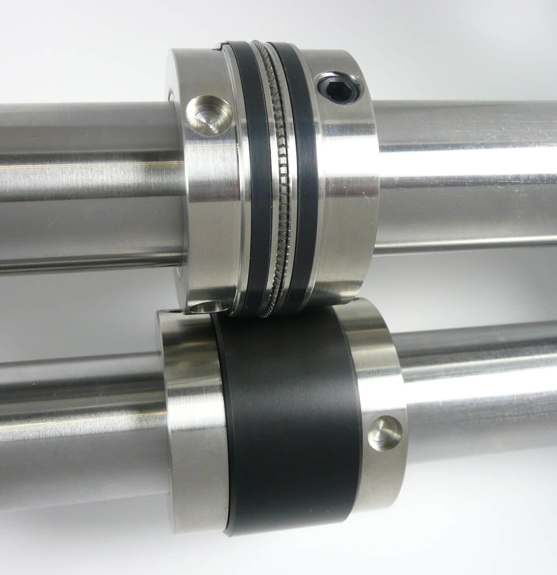 Micro-Perforator mounted on twin shafts, blade running against its nylon anvil